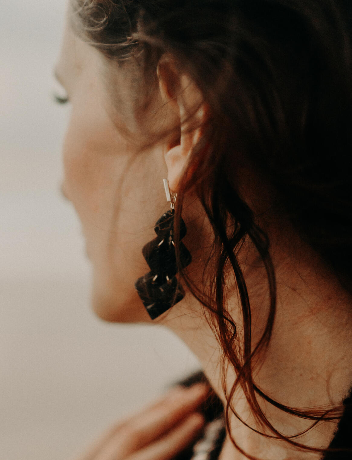 geometric dangle earrings