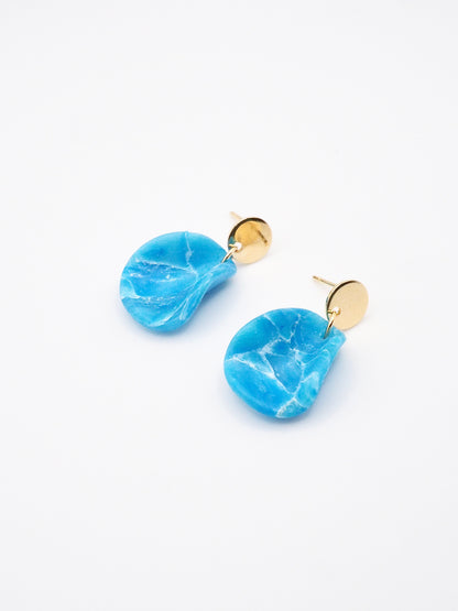 Vacances small stud ocean blue