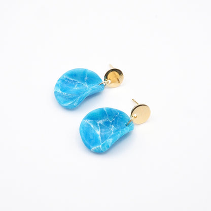 Vacances small stud ocean blue