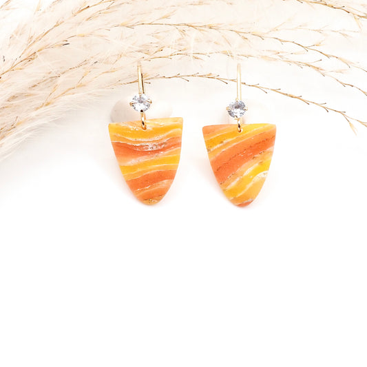 Vacances mini dangle earring orange